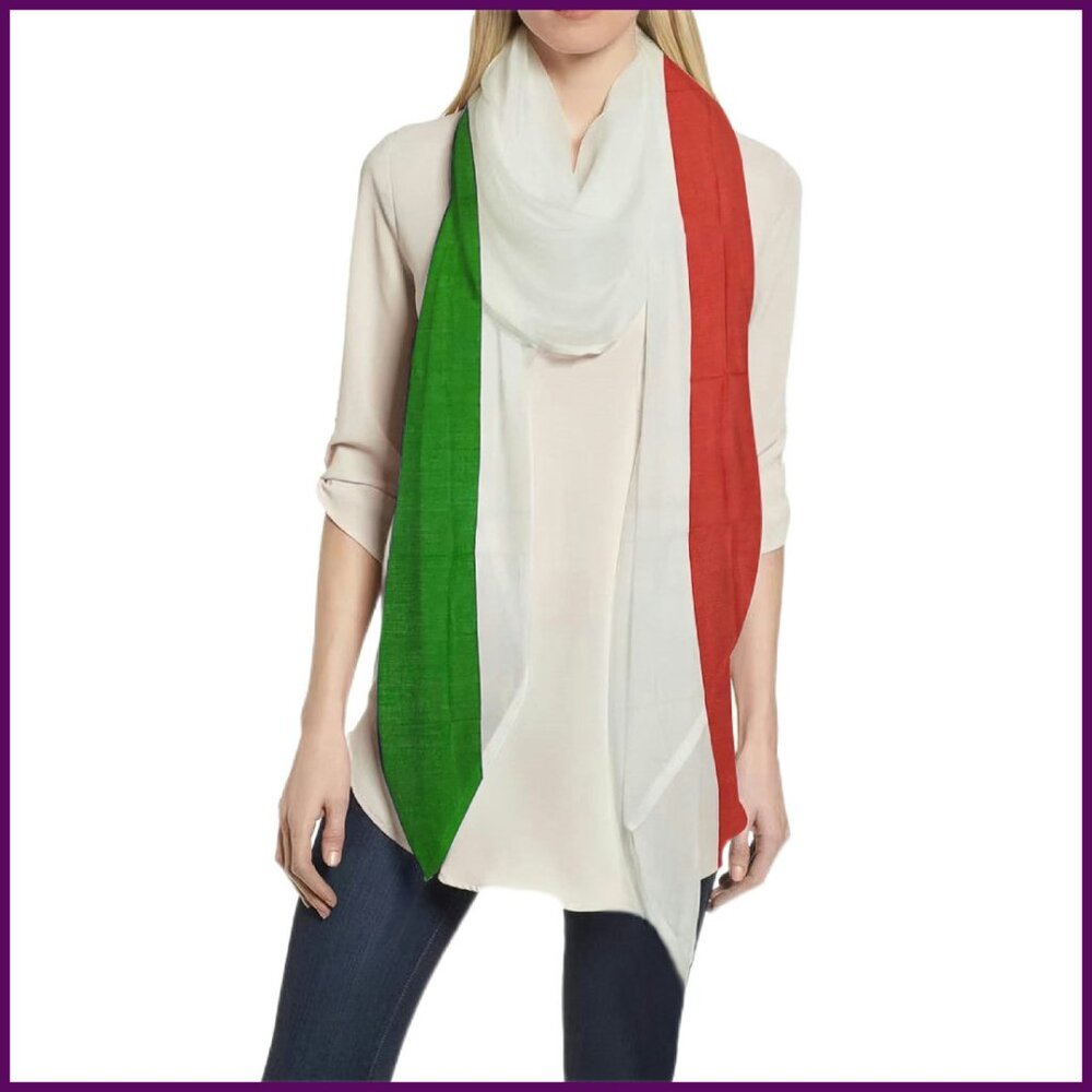 Lightweight Rectangular Scarf Shawl Wrap 35x70 So… - image 1